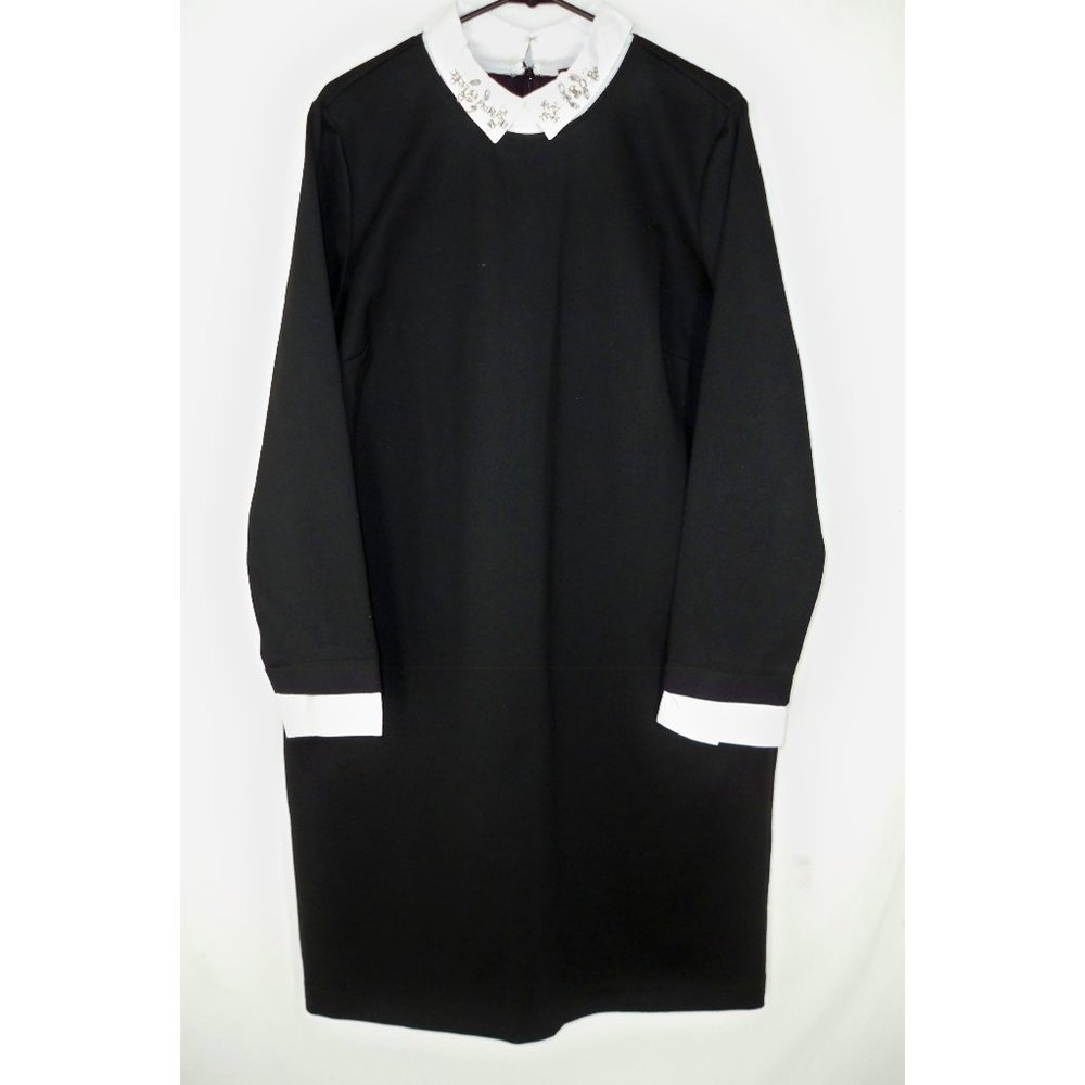 NWT Ann Taylor XL Ponte Knit Dress Jewel Collar